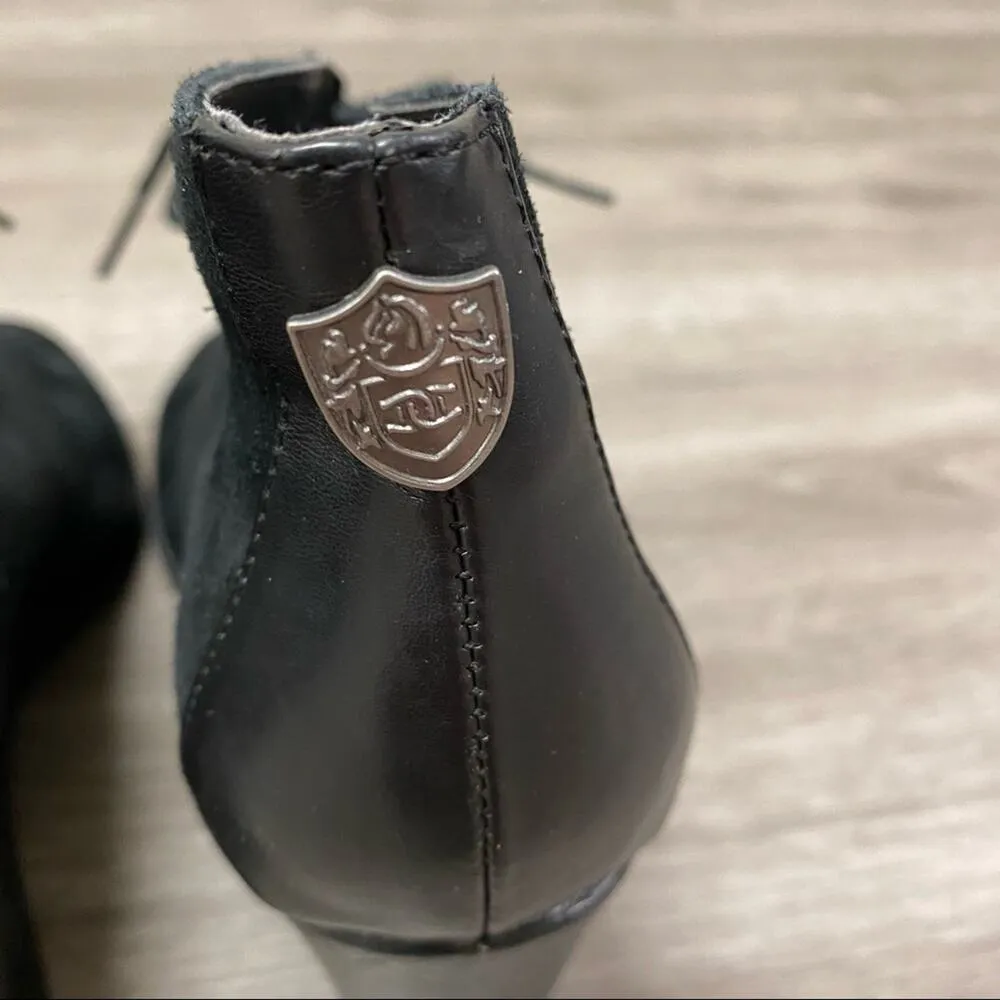 Etienne Aigner Camelot Zita Wedge Ankle Bootie 8 Black - Image 6