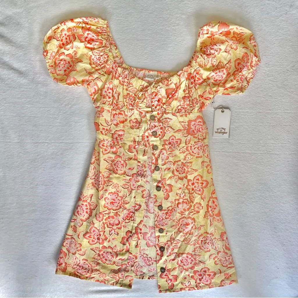 NWT Womens Billabong X WRANGLER Far and Away Dress size Small - Image 4