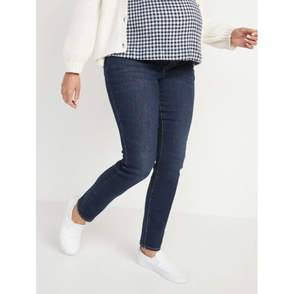 Old Navy Maternity Size 4 Short Front Low-Panel Pop Icon Skinny Jeans Pants #G2 - Image 3