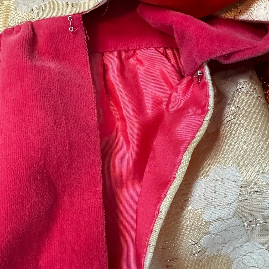 Vintage Patchwork Maxi Skirt Boho Statement Piece Waist Size 30” Pink Size M - Image 9