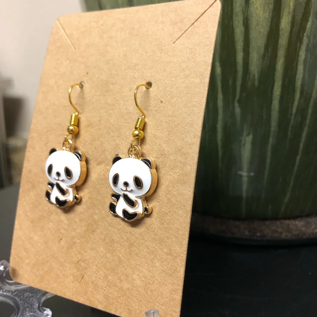 Panda Bear Earrings - Image 3