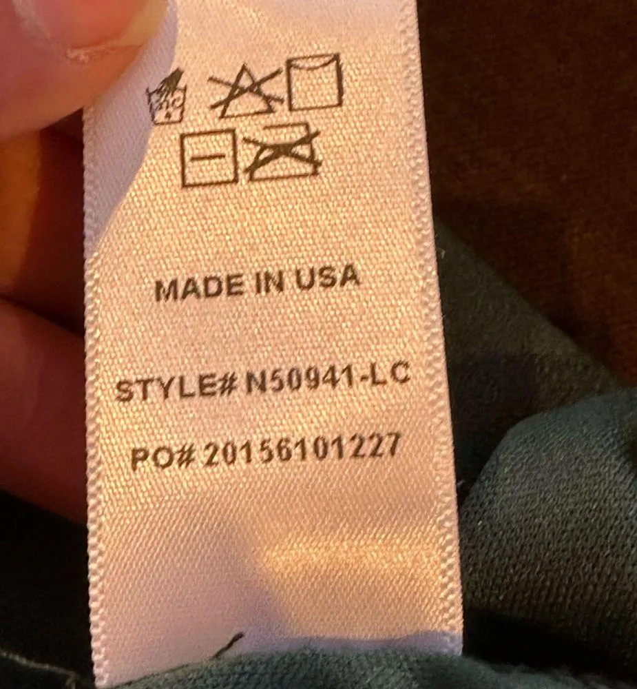 - LuLus Dark Green Mini Shift Dress Long Sleeves With Gold Buttons SZ S - Image 14