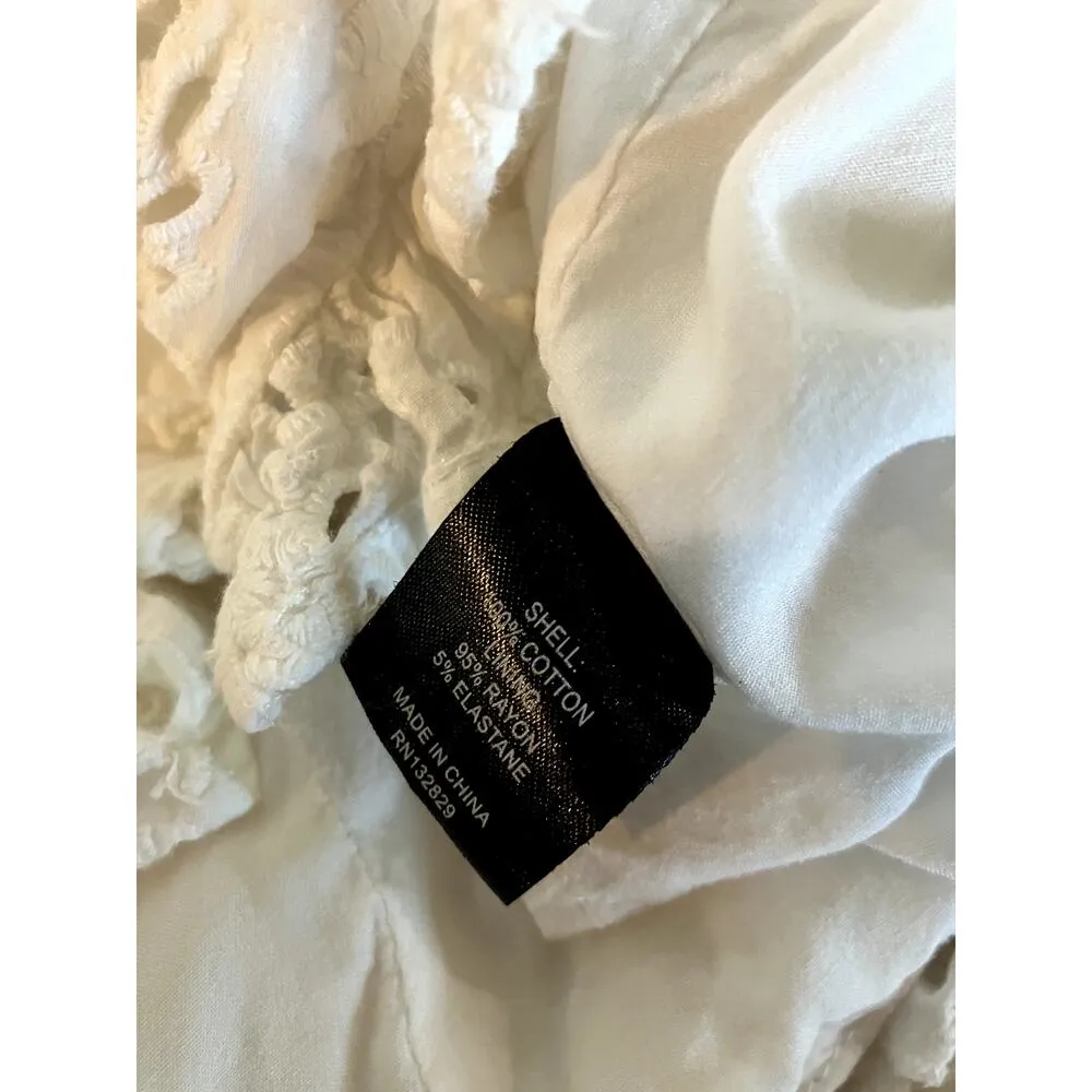 Revolve MAJORELLE Abigail Eyelet Romper in White Size Small S FEMININE SOFT GIRL - Image 8