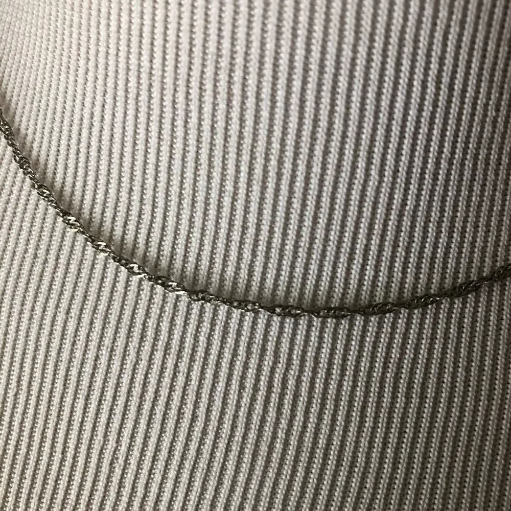 Gold Plated Chain Necklace Silver - Image 2