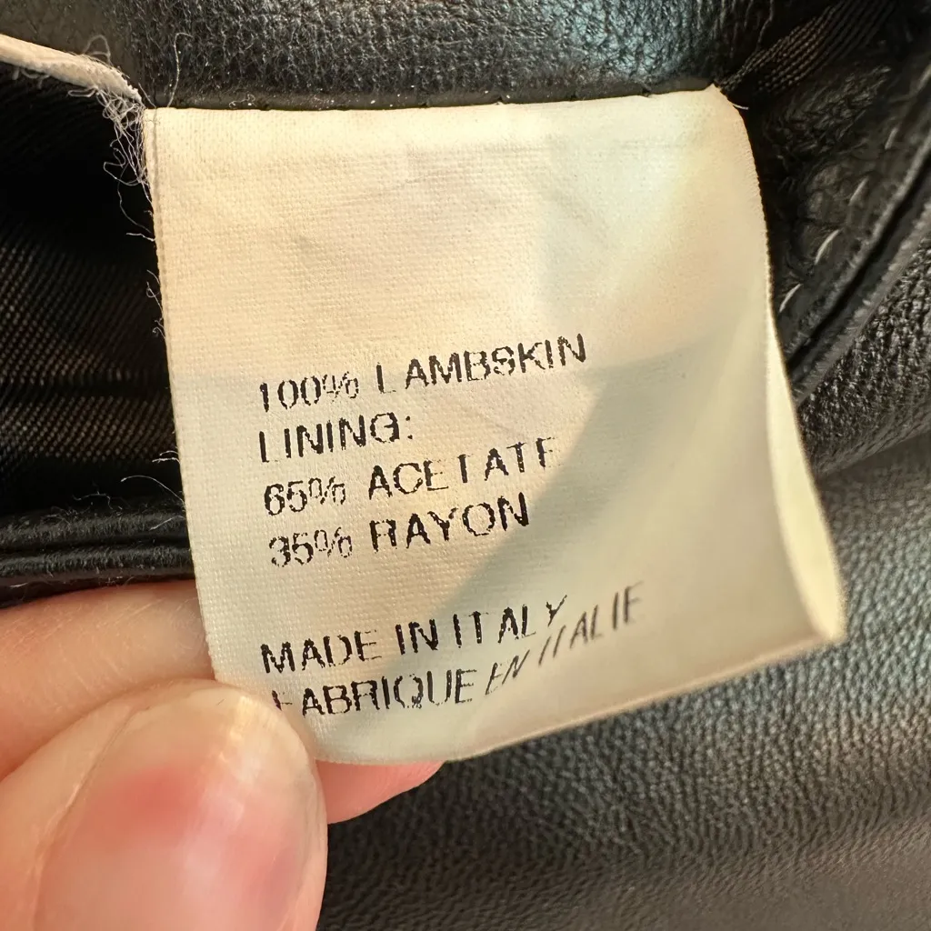 Vintage Neiman Marcus Sleek Chic Black 100% Lambskin Leather Jacket Size 2 XS - Image 11