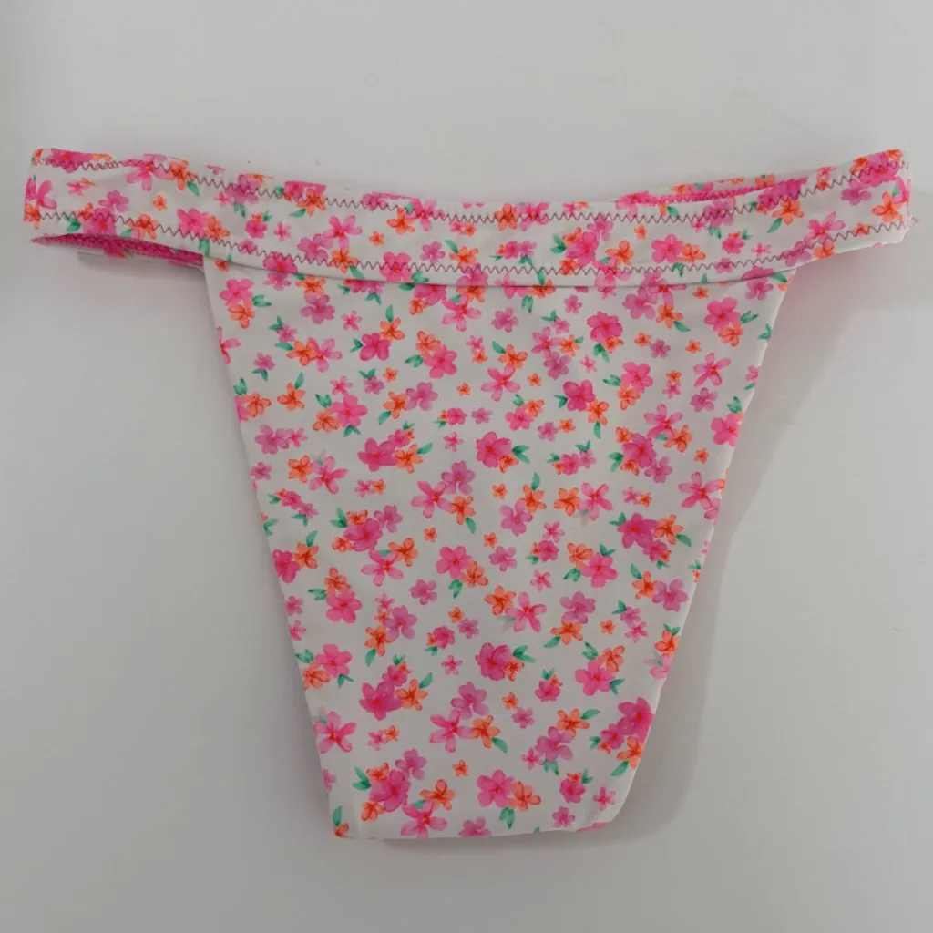 NWOT KULANI KINIS Flamingo Flora Wide Band Bikini Bottom - Image 4