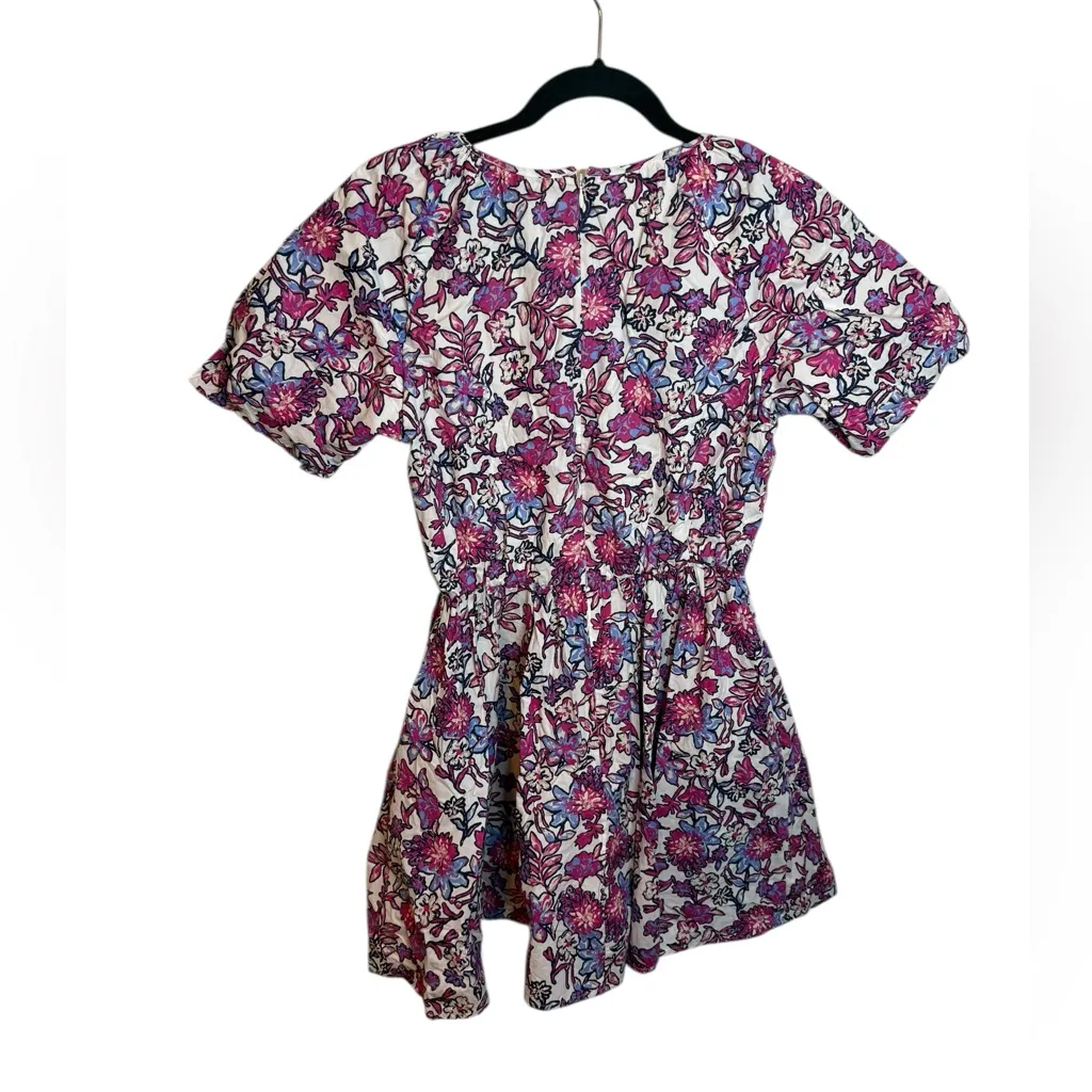 French Connection Floral Puff Sleeve Mini Dress - Image 4