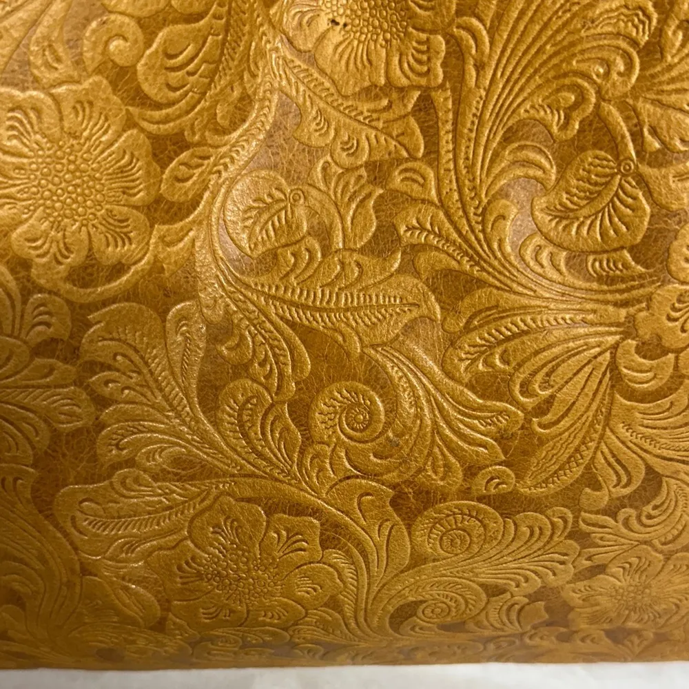 Steven By Steve Madden Embossed Mustard Colored leather Shoulder Bag - Image 2