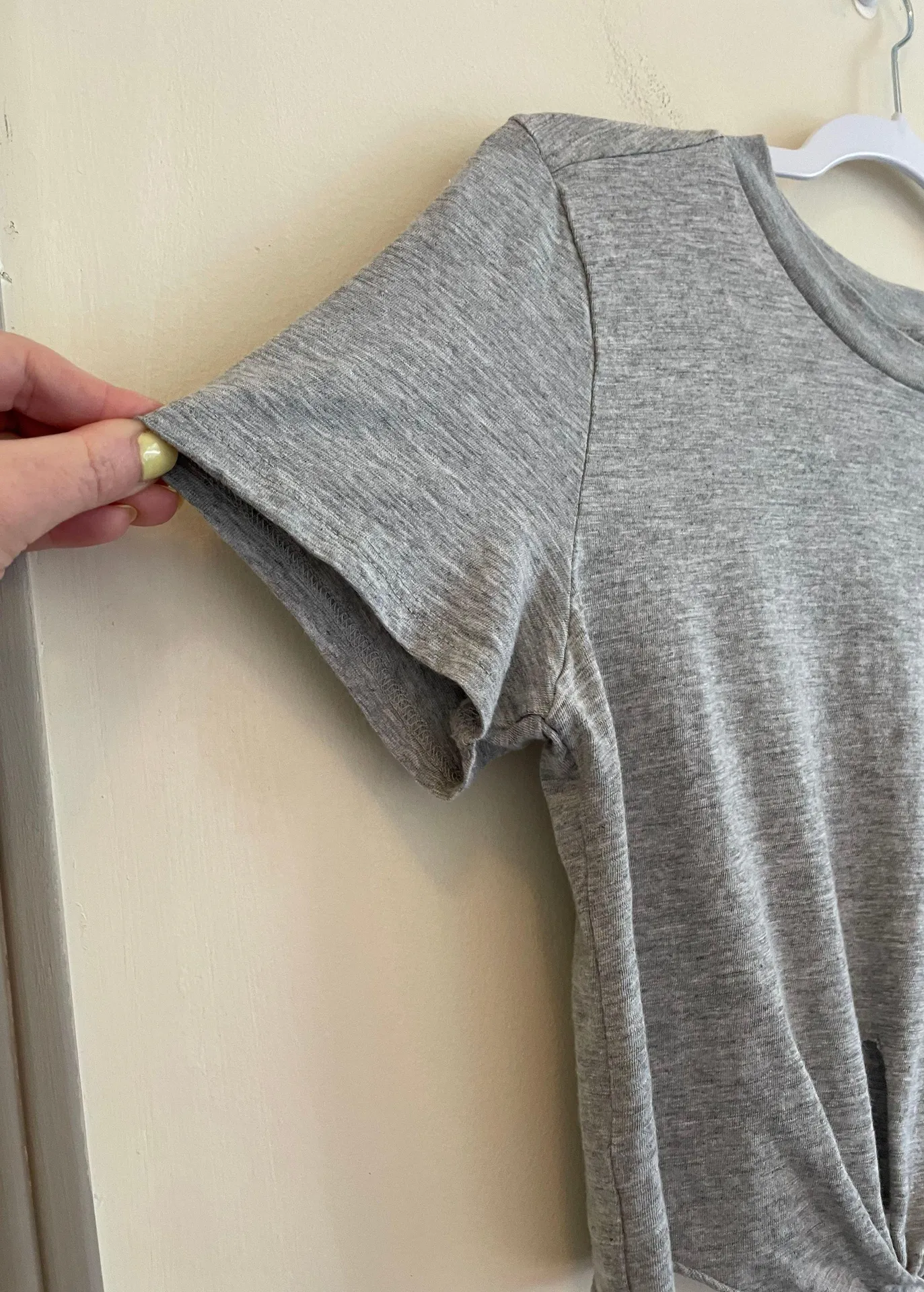 Topshop Grey Crop Top - Image 3