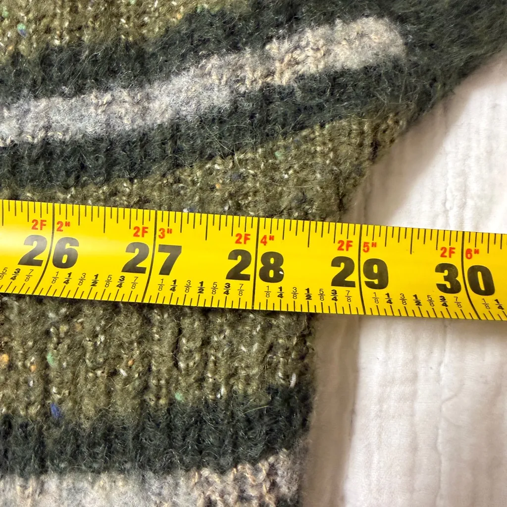 Free People Alpaca Sid Stripe Oversized Pullover Sweater; size medium - Image 7