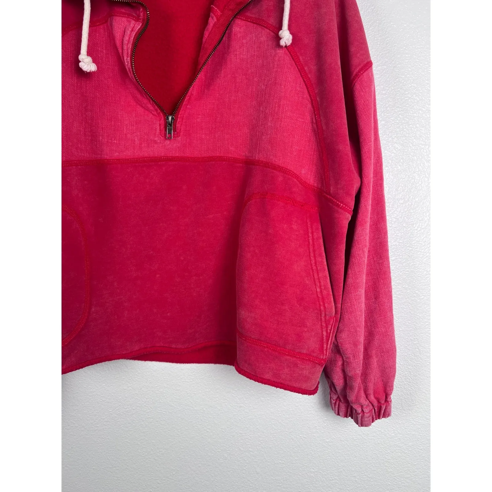 Hem & Thread Women's 1/4 Zip Pullover Sz M - Image 3