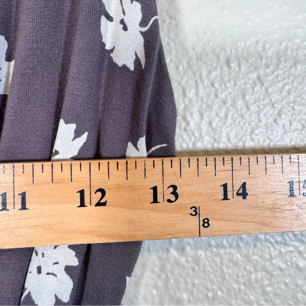 Boden Grey White Floral Print Halter Mini Dress Womens 4 Y2K Casual Tie Neck Gray - Image 5