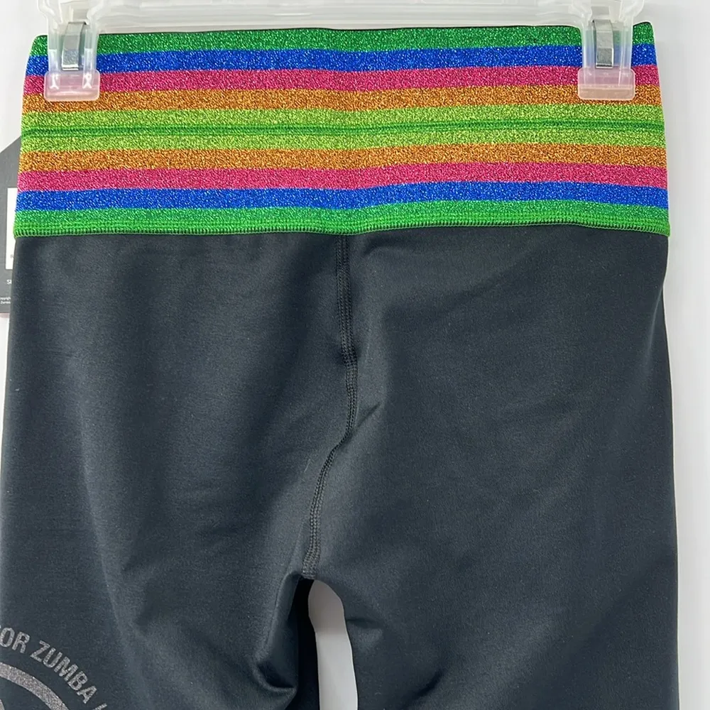 Zumba Inspire High waist long leggings Z1B00894 Bold Black size Small NWT - Image 6