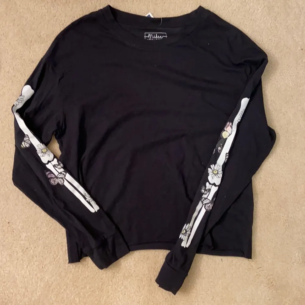 Skeleton sleeve top. M Black Size M - Image 3