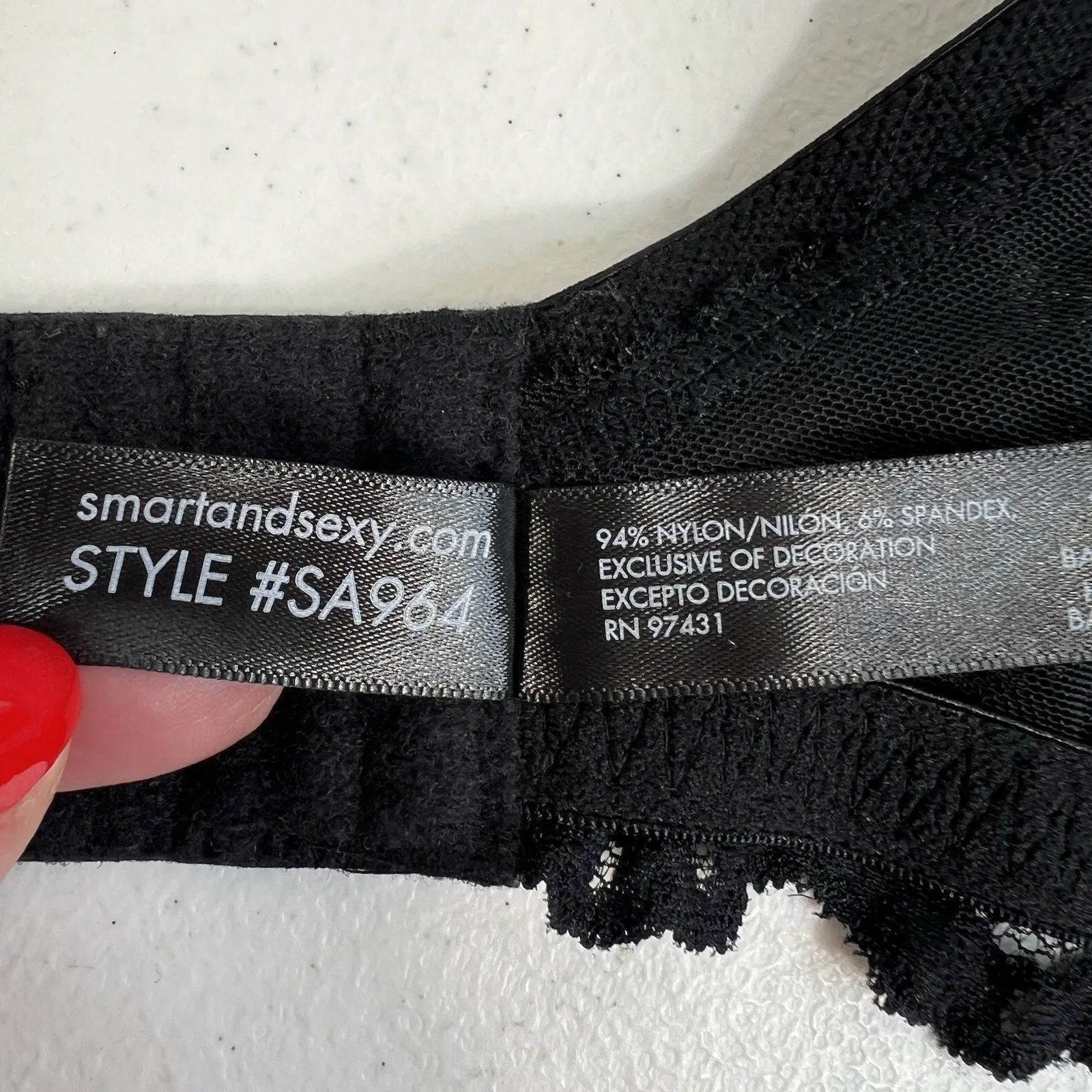 Smart And Sexy 42DD Bra Signature Lace Unlined Underwire In Black SA964 - Image 13