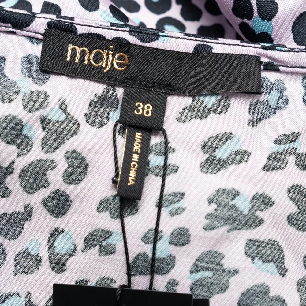 Maje | Draped leopard-print dress - Image 12