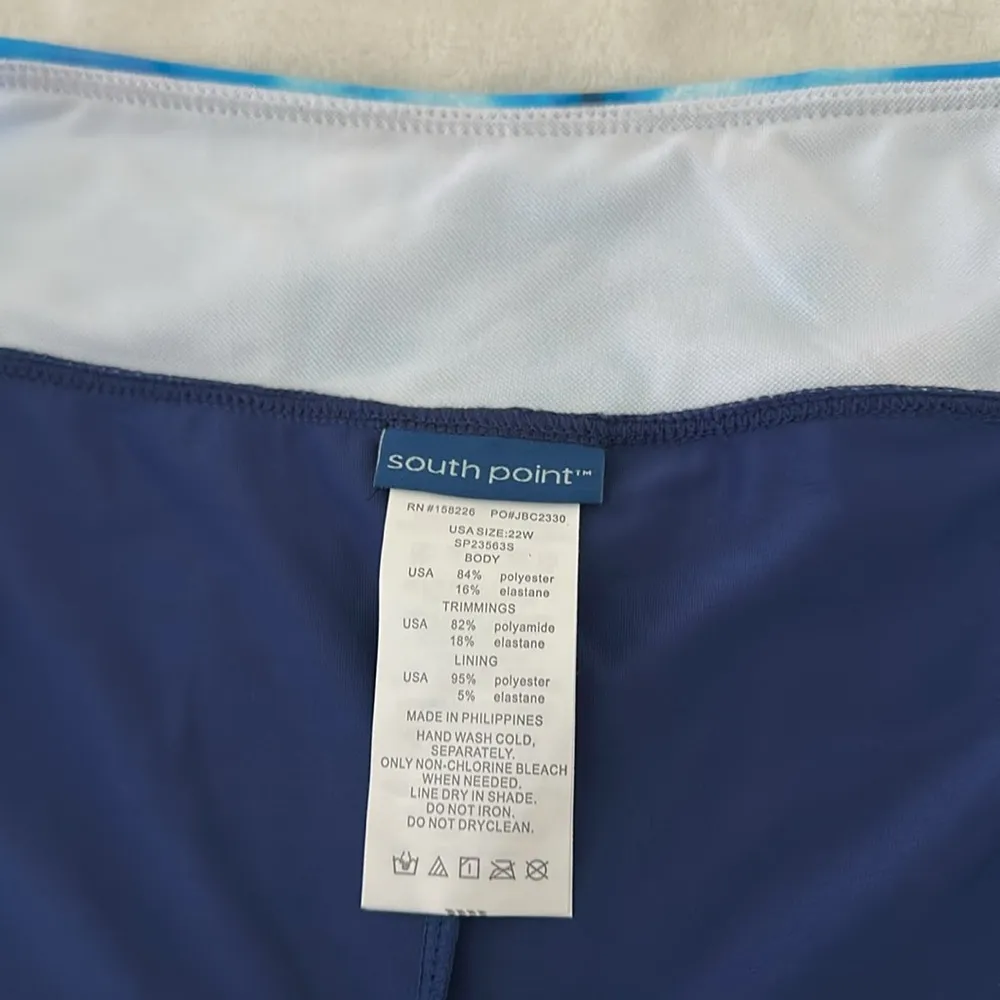 Blue Swim Shorts with Tie - Image 5