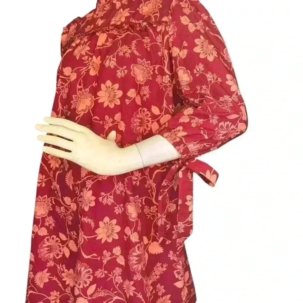 Sugar Lips Mulberry Floral Rowena Cotton Shift Dress Size Small. #319 - Image 3
