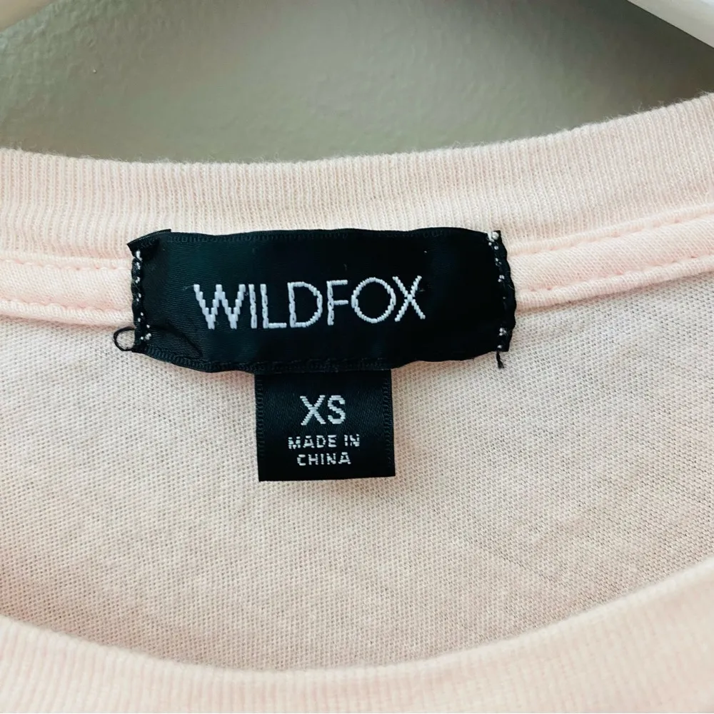 Wildfox 'Travels Well With Tequila' Tee Shirt Pink Sz XS - Image 5