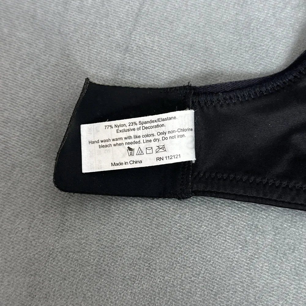 Spanx Bra La Mode Bra 32C Balconette Black Lined Underwire Lined - Image 9