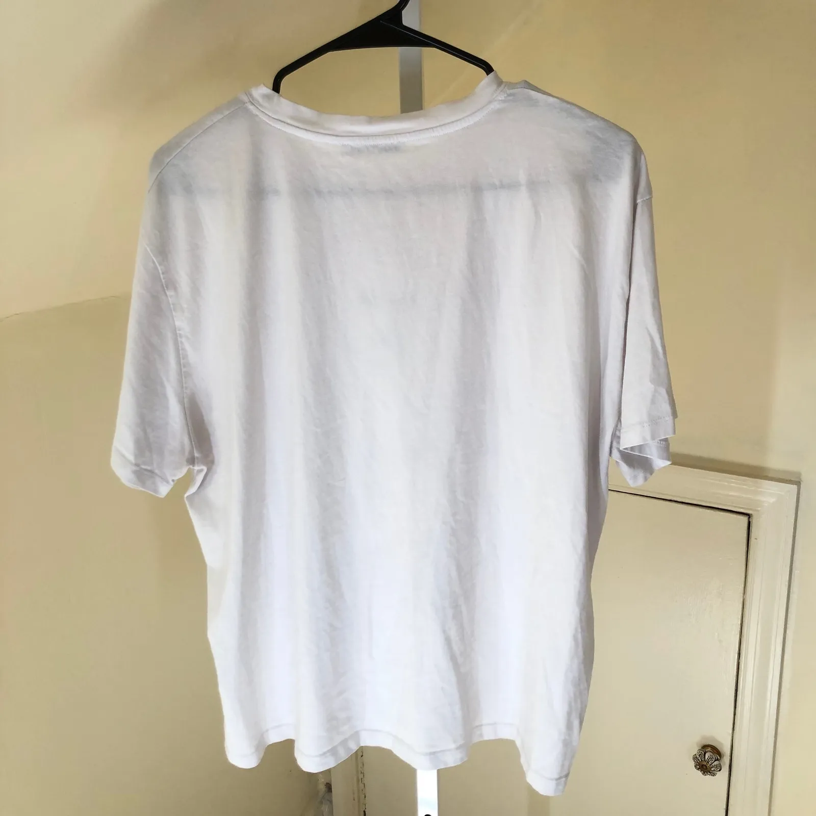 Zara EUC Women's Mona Lisa White Oversized T-Shirt Short Sleeve Size L - Image 2