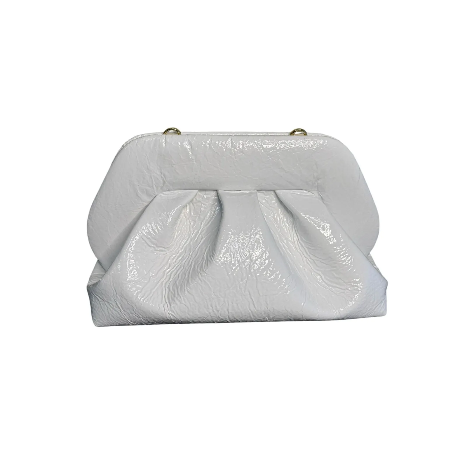Themoire NWT Tia Pineapple Clutch Bag in Shell White - Image 6