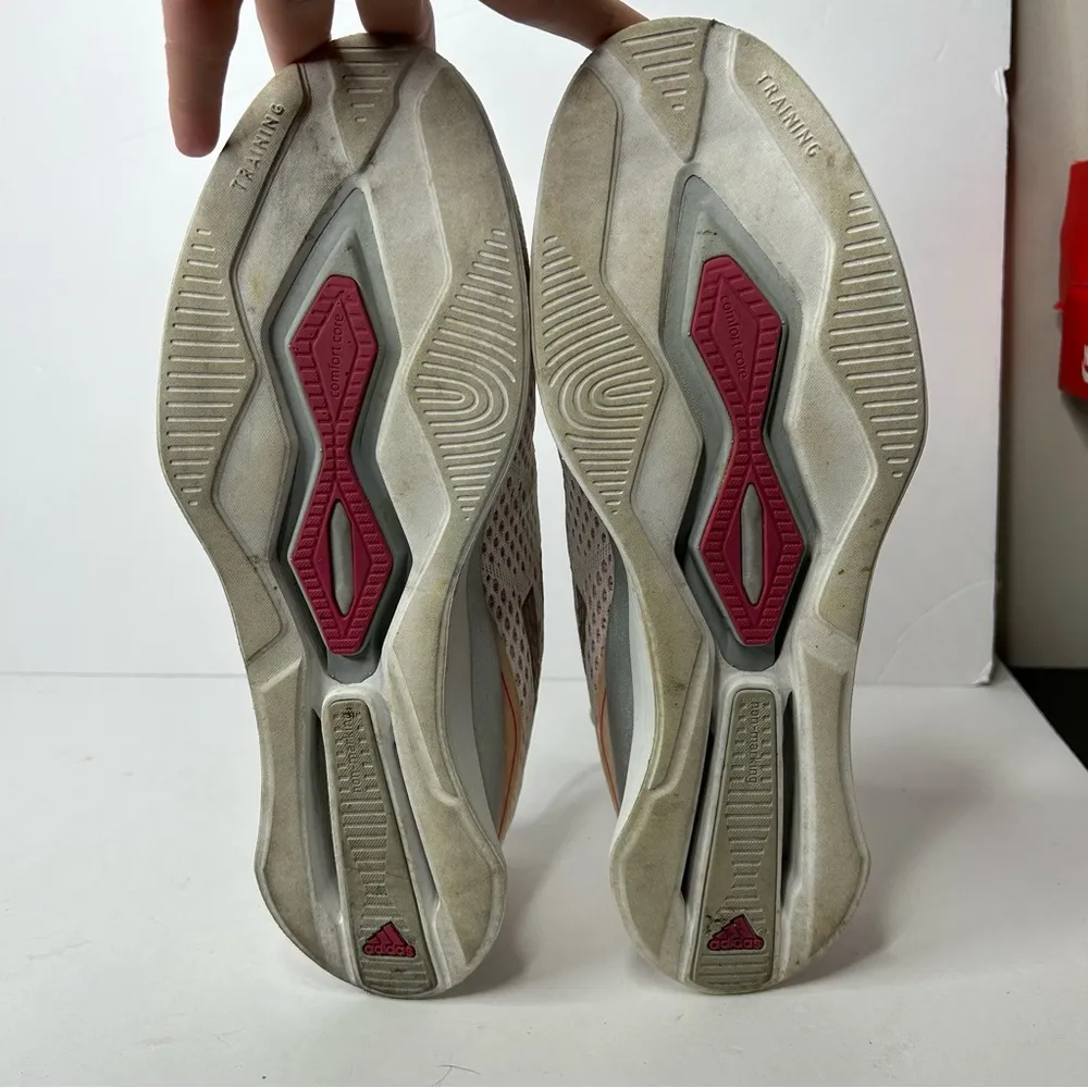 Adidas Women's Pink and Gray Running Shoes 10 - Image 8