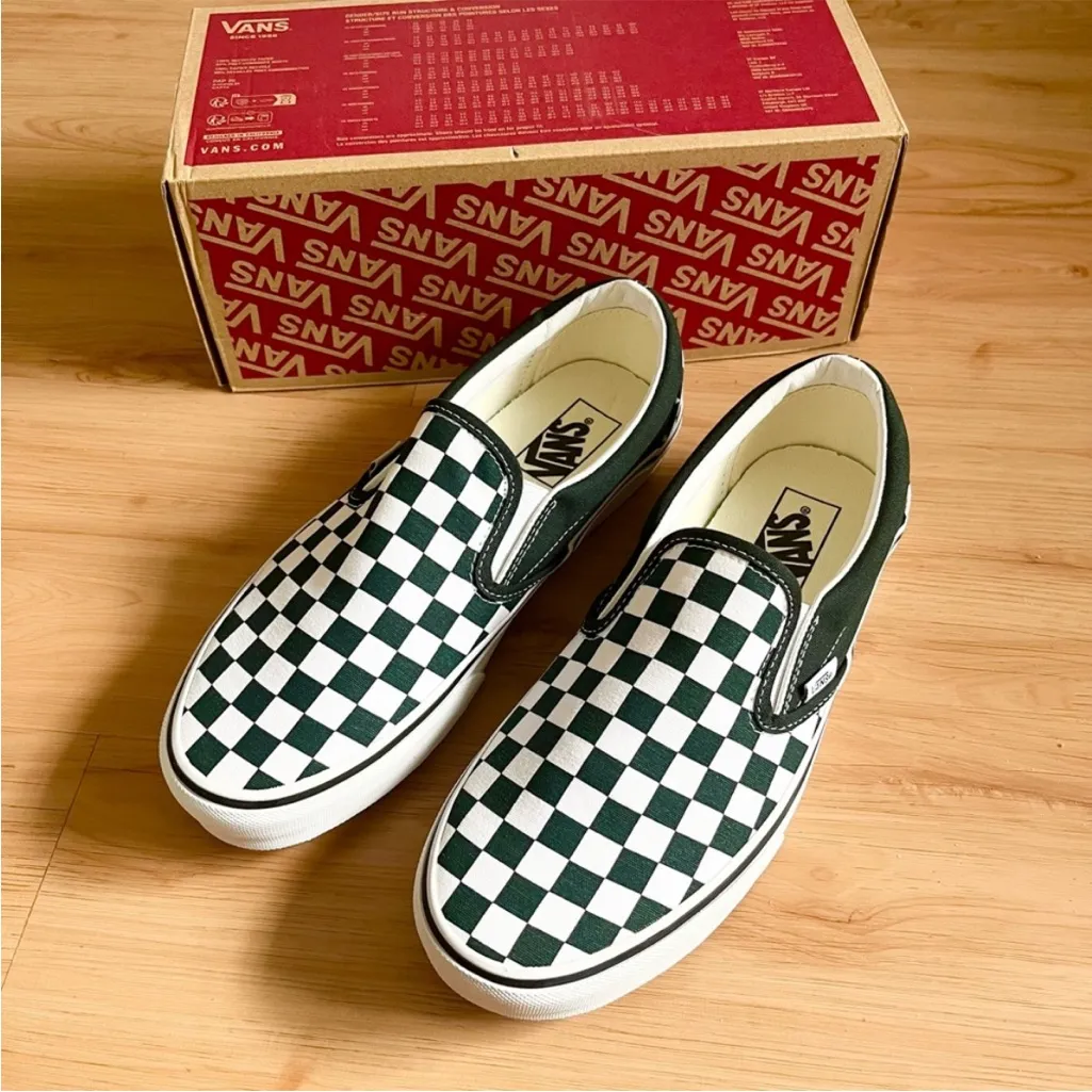 Vans Classic Slip-On Checkerboard Shoes Women 10.0 US Mens 8.5 US - Image 6