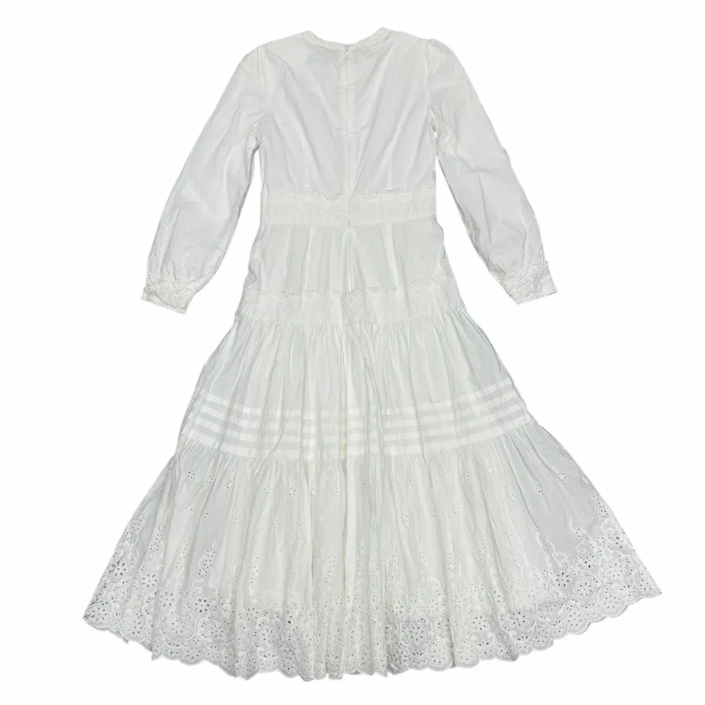 Bellini Long Sleeve White Tiered Dress Size undefined - Image 2