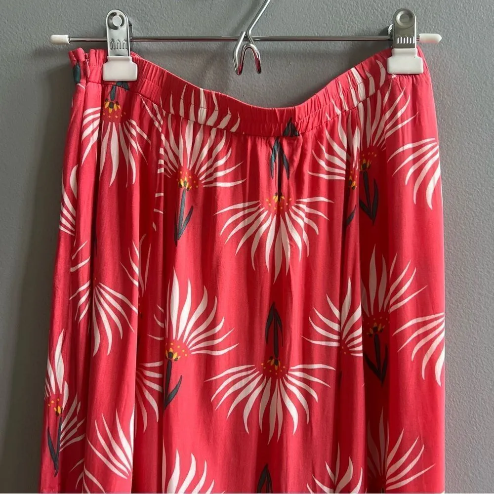 Lulus Trancoso Coral Floral Print Two-Piece Maxi Dress Size Large Tropical Pink - Image 13