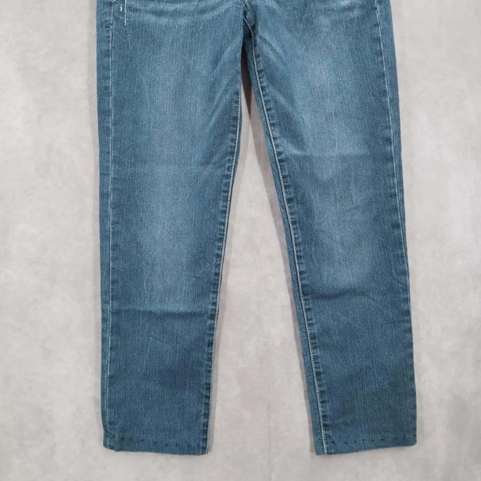 Candie's Blue Straight Leg Cotton Tapered‎ Juniors Classic Denim Jeans 11 - Image 4