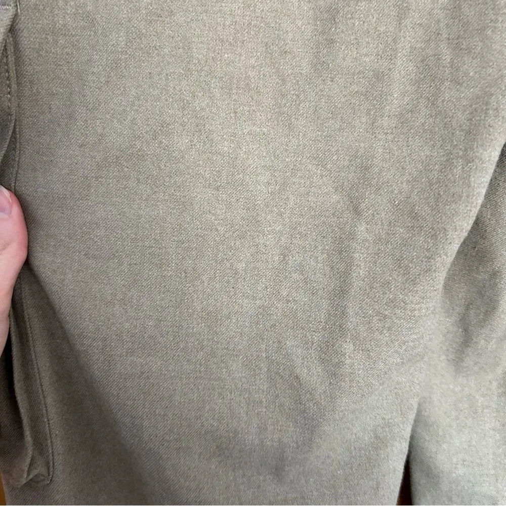 Abercrombie & Fitch Brushed Suiting Tailored Cargo Wide Leg Pants Size 28 6 - Image 11