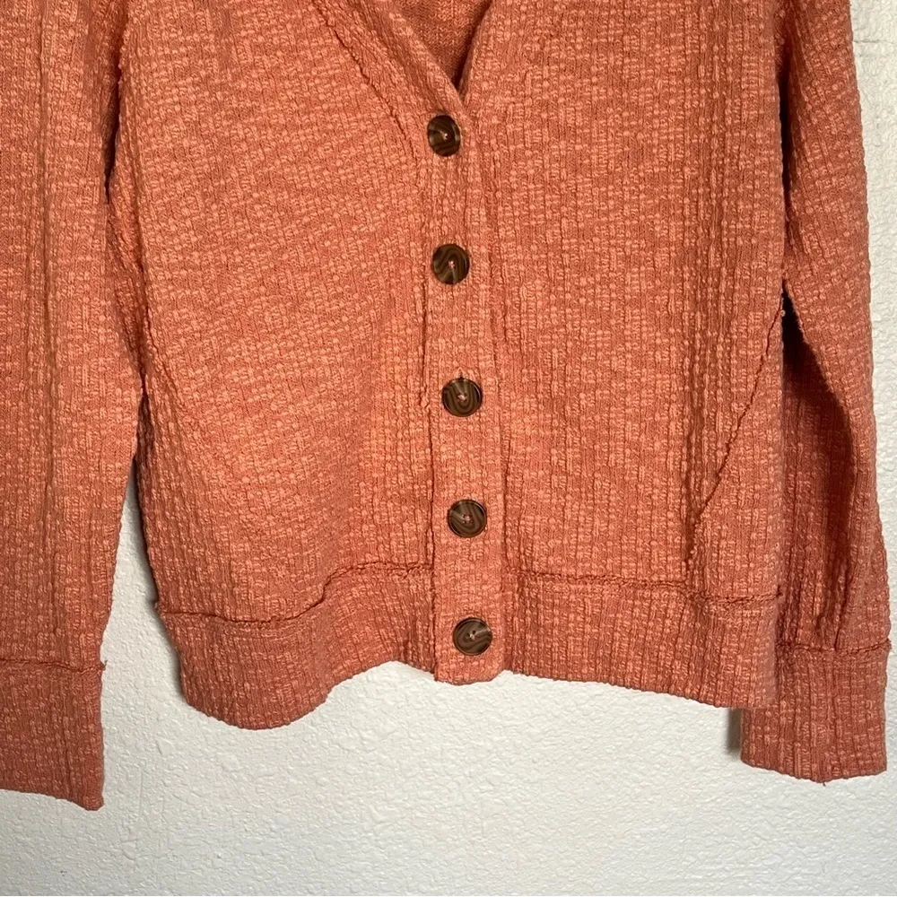 Two by Vince Camuto Textured Knit Boho Button
Down Cardigan Sweater S Boho Fall‎ - Image 6