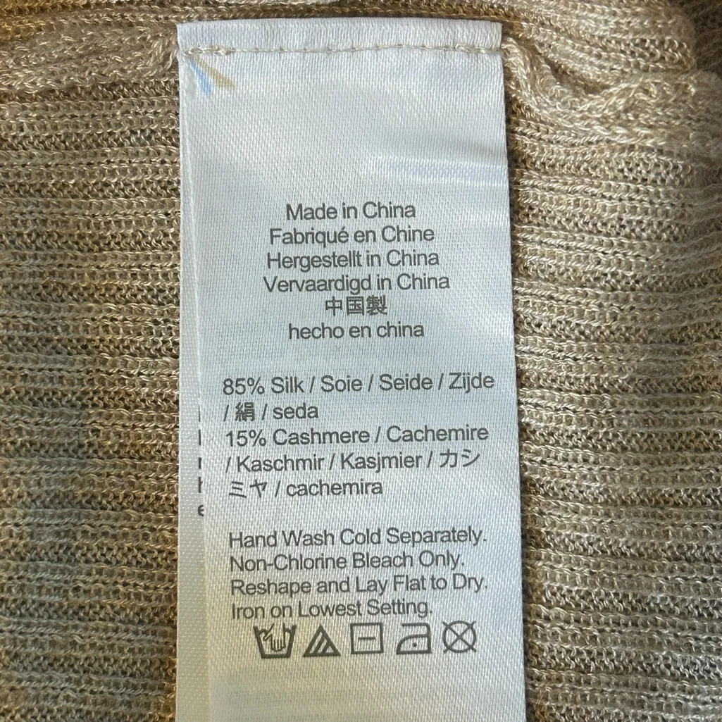 J. Crew Silk-blend ruffle tie-front sweater-top - Image 4