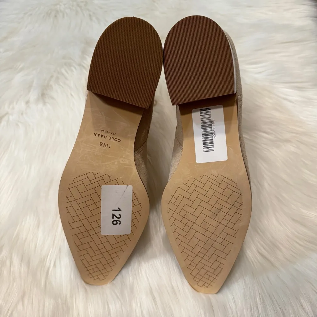 Cole Haan Women’s Natural Naia Pointed Toe Ankle Boots Size 10.5B - Image 9