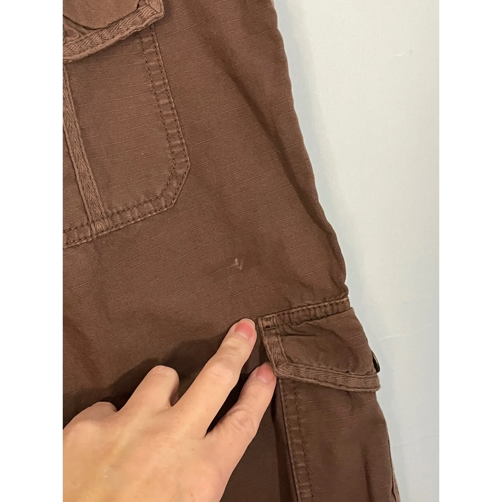 Life is Good  Womens Brown Cargo Cropped Pants Size 6 - Image 10
