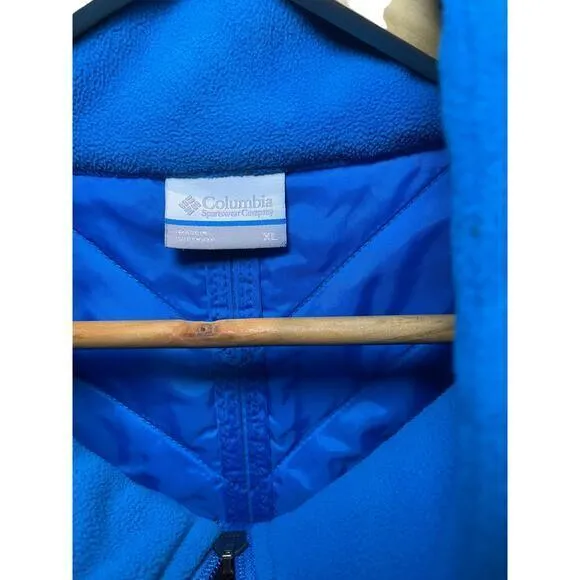 Columbia Bright Sky Blue‎ Women's Quilted Puffer Vest w/ Full Zipper & Collar XL - Image 4