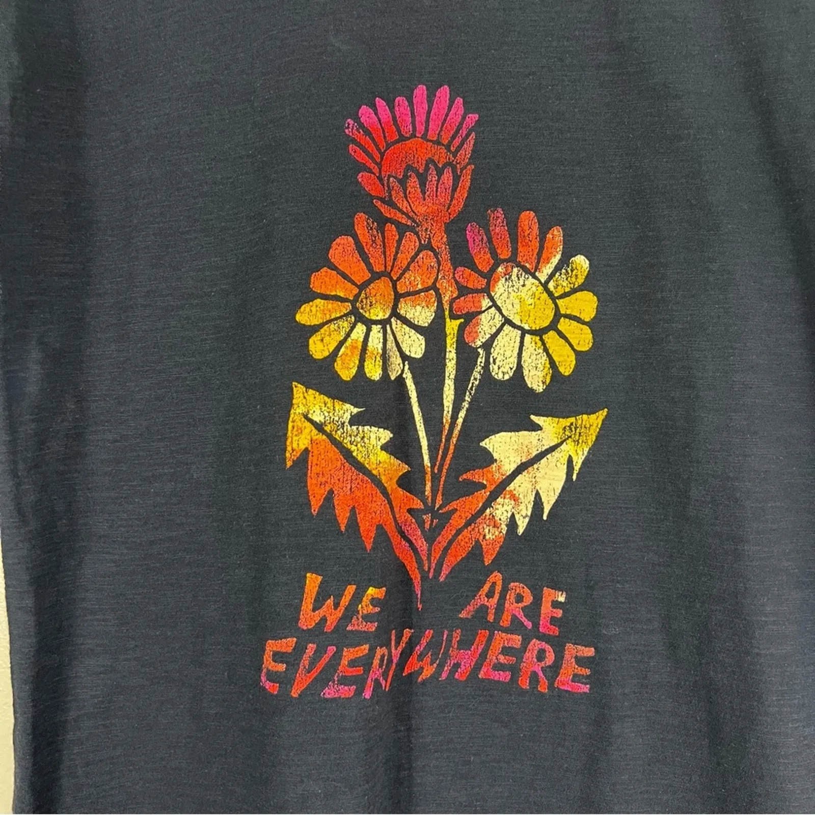 NWT Lane Lloyd Anthropologie We Are Everywhere Graphic Oversized Tee Womens XS - Image 3