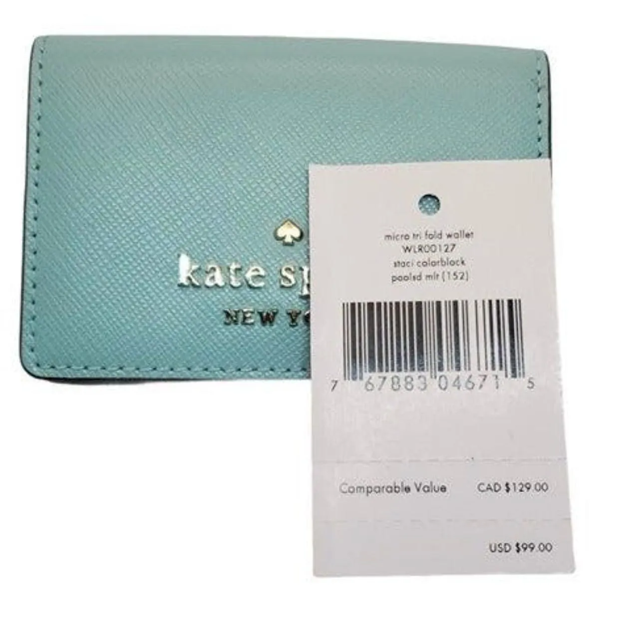 Kate Spade New York Poolside Staci Colorblock Micro Tri Fold Wallet - Image 5