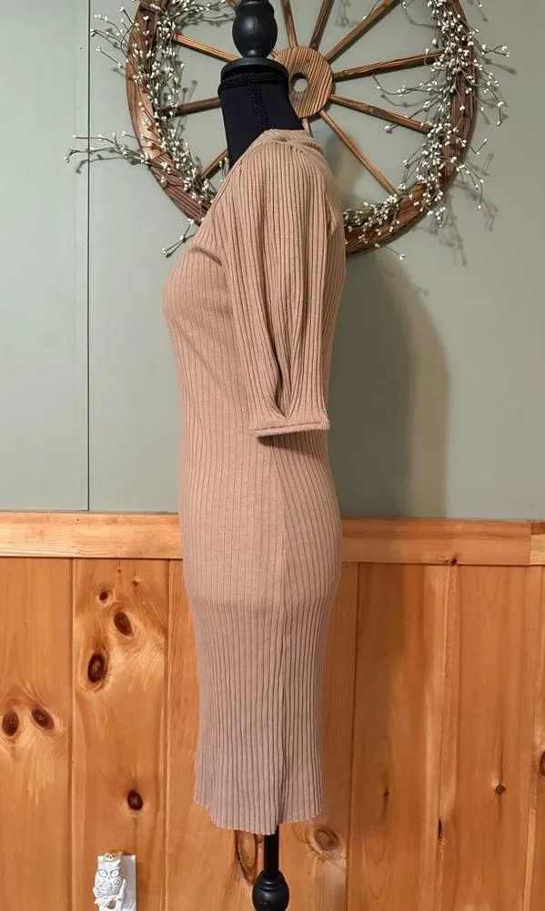 Zara ribbed cotton dress NWT size Large - Image 3