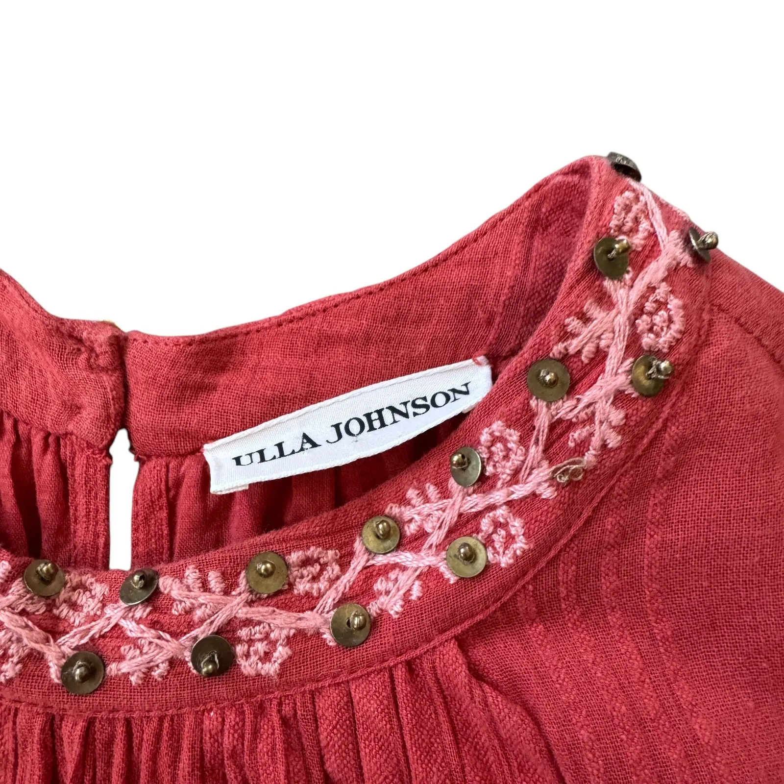 Ulla Johnson Mini Dress Embroidered Beaded - Image 5