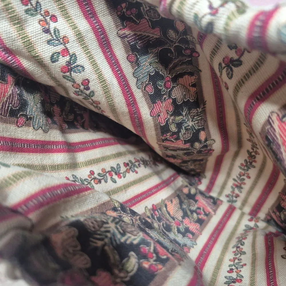 Longaberger Homestead Autumn Fall Foliage Tote with Wooden Handle Vintage 90s - Image 3