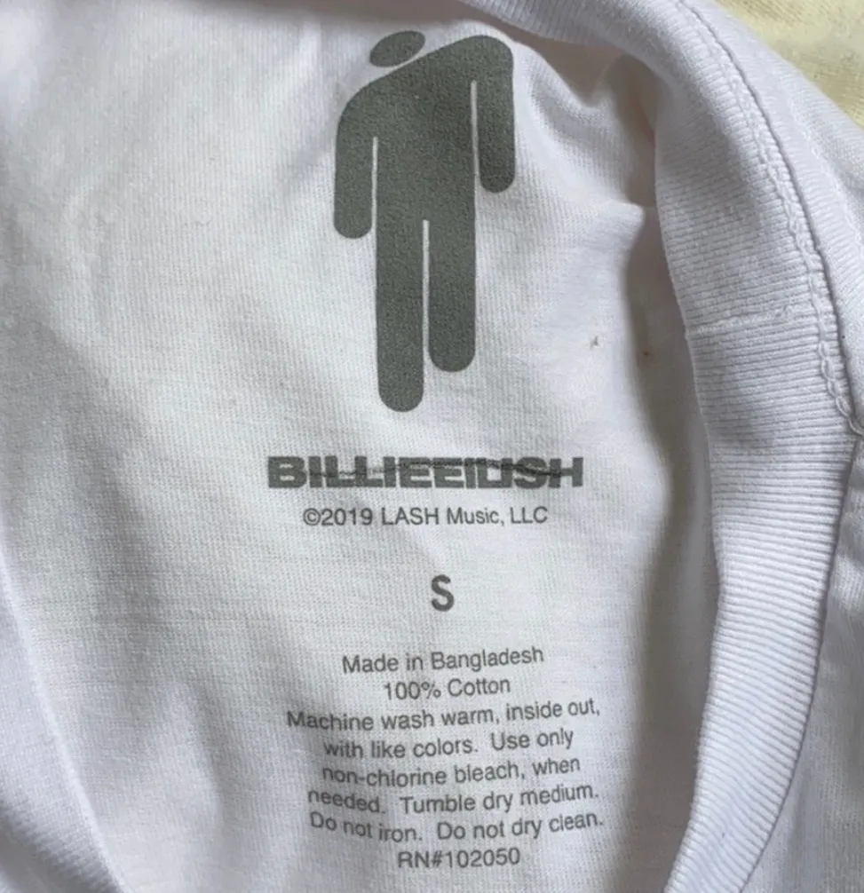 Billie Eilish Graphic Print Short Sleeve Tee T-shirt Merch - Image 3