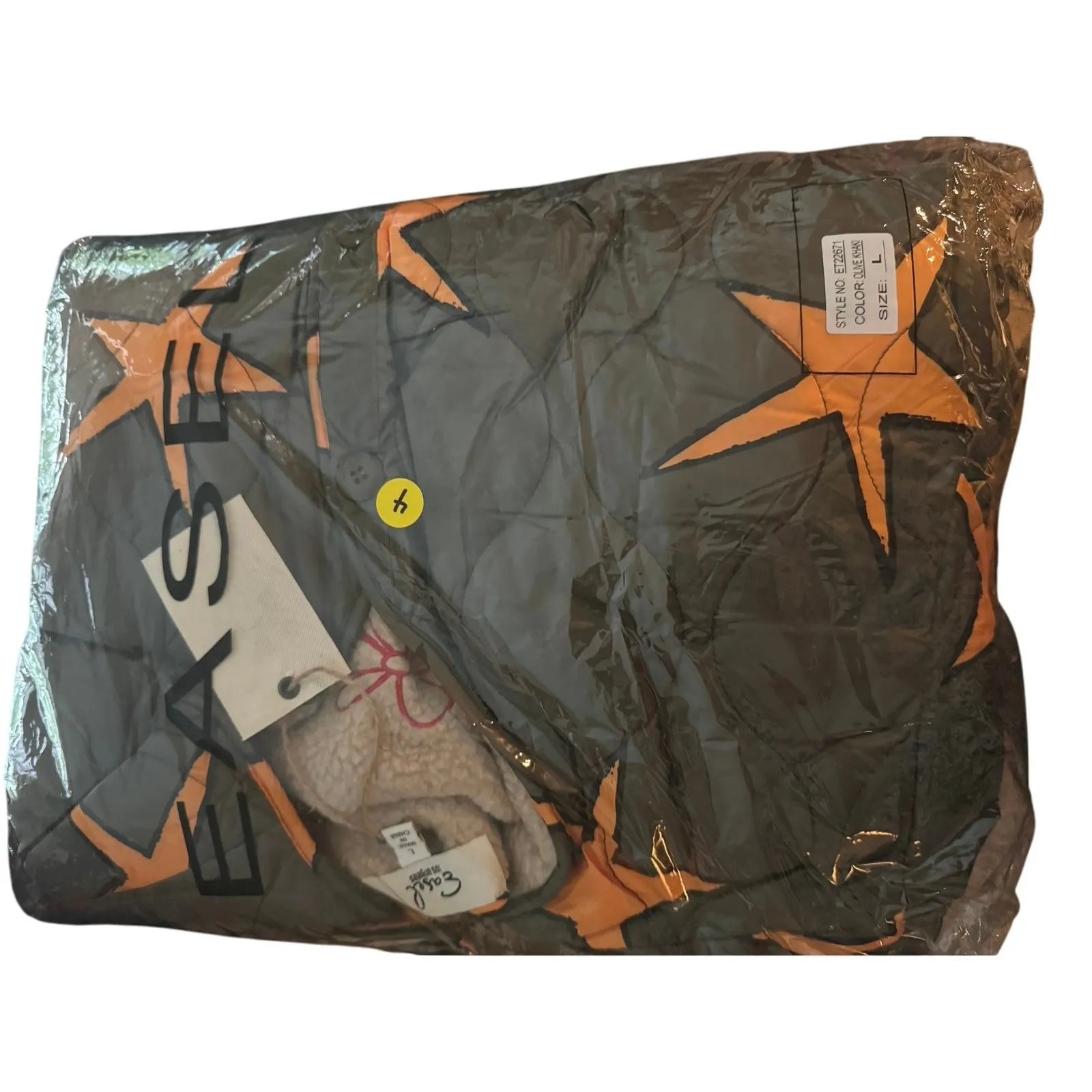 EASEL Reversible Jacket Quilted Starfish or Schnauzer Sherpa, Size L New w/ Tag - Image 16