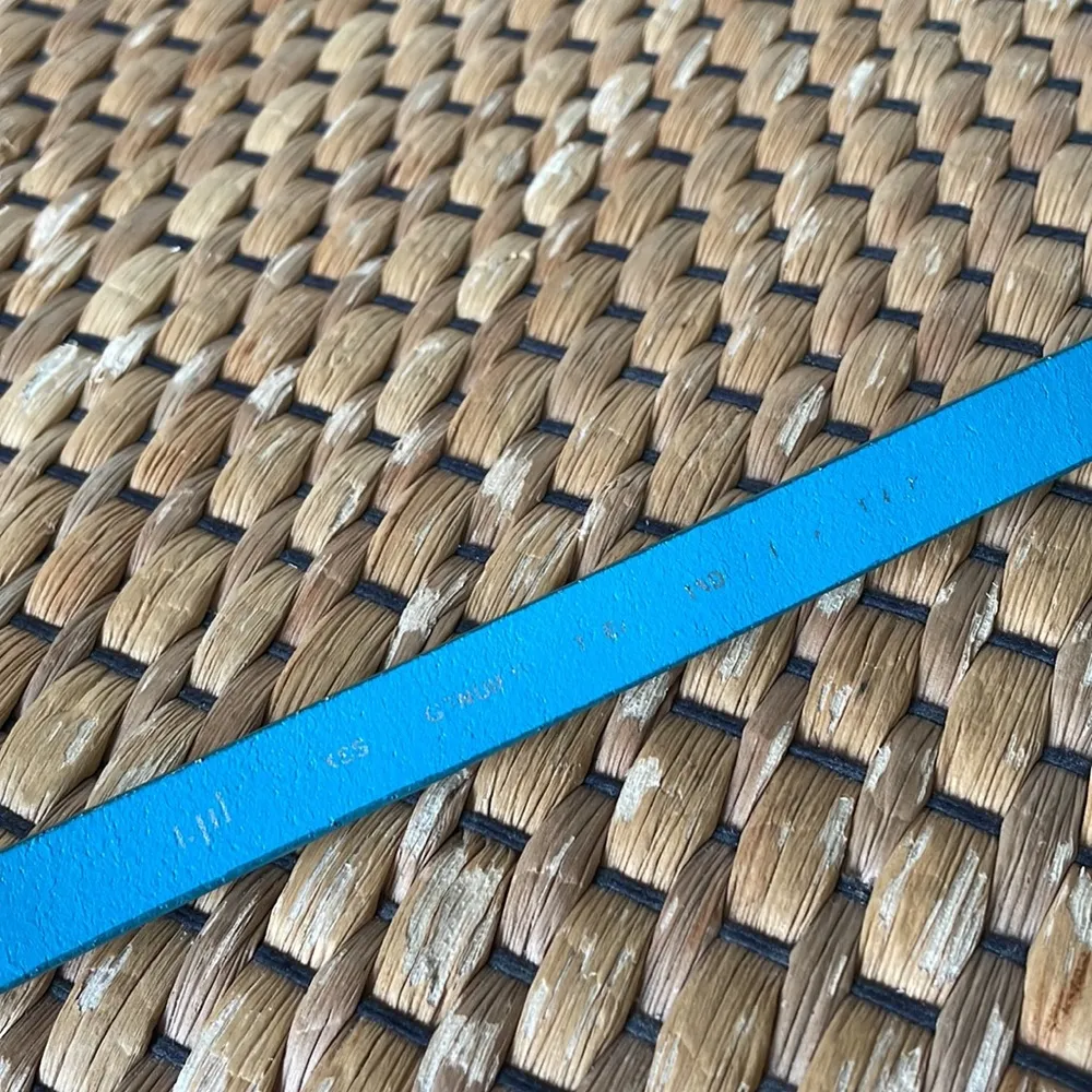 JJill beautiful turquoise genuine leather wrap around belt Blue - Image 4