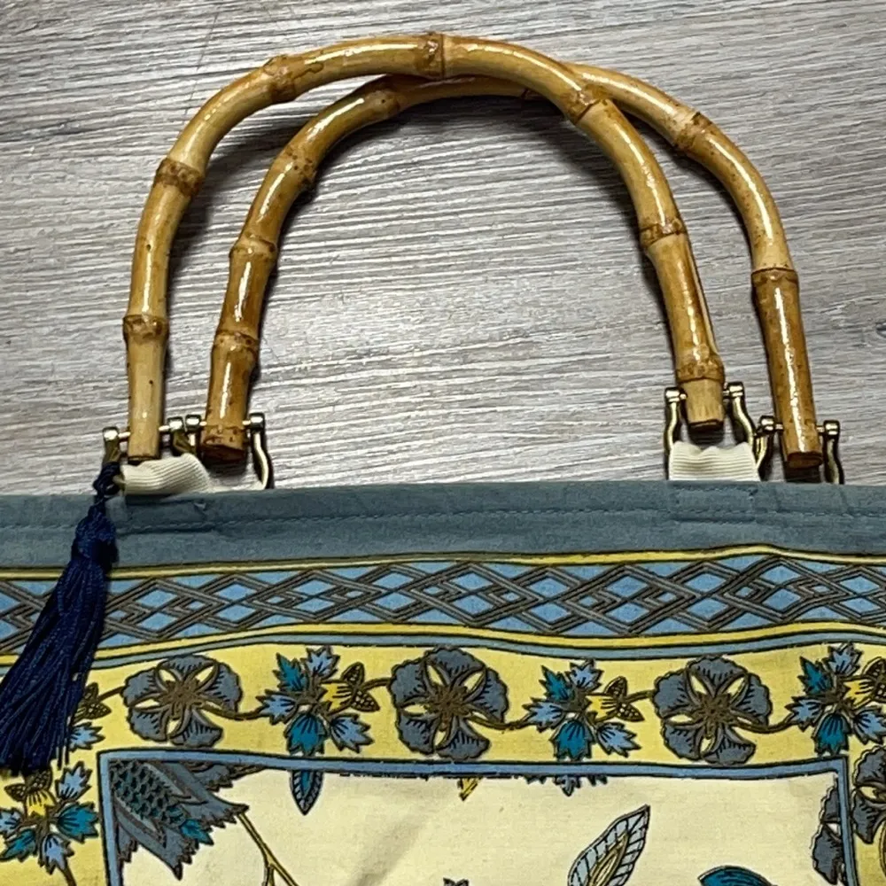 Bamboo Handbag Yellow - Image 3