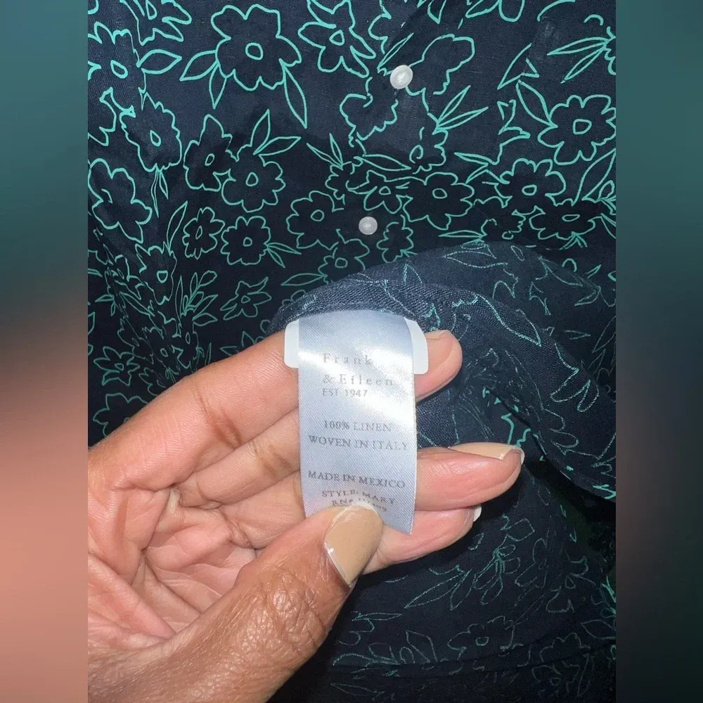 Frank & Eileen Mini 100% Linen Dress size XS - Image 9