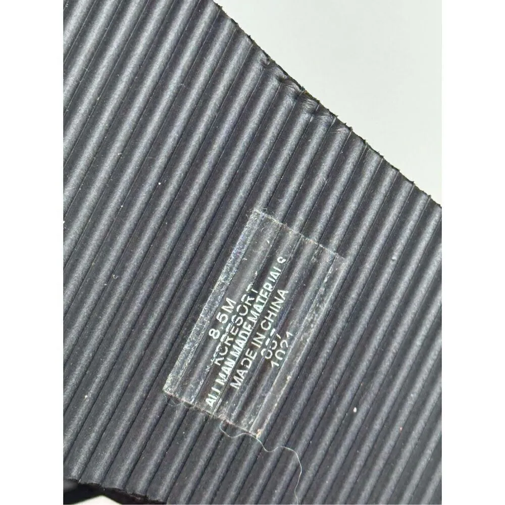 Calvin Klein Wedge Sandal Size 8.5 Resort Black White Crisscross Lightweight - Image 9