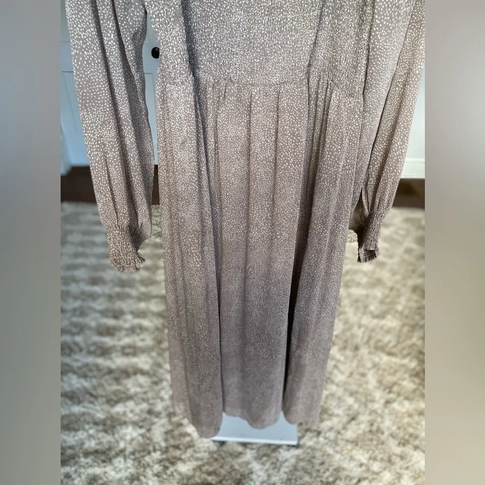 Mittoshop Smocked Maxi Dress Summer Wedding Square Neck Cottagecore Dot Ranch - Image 4