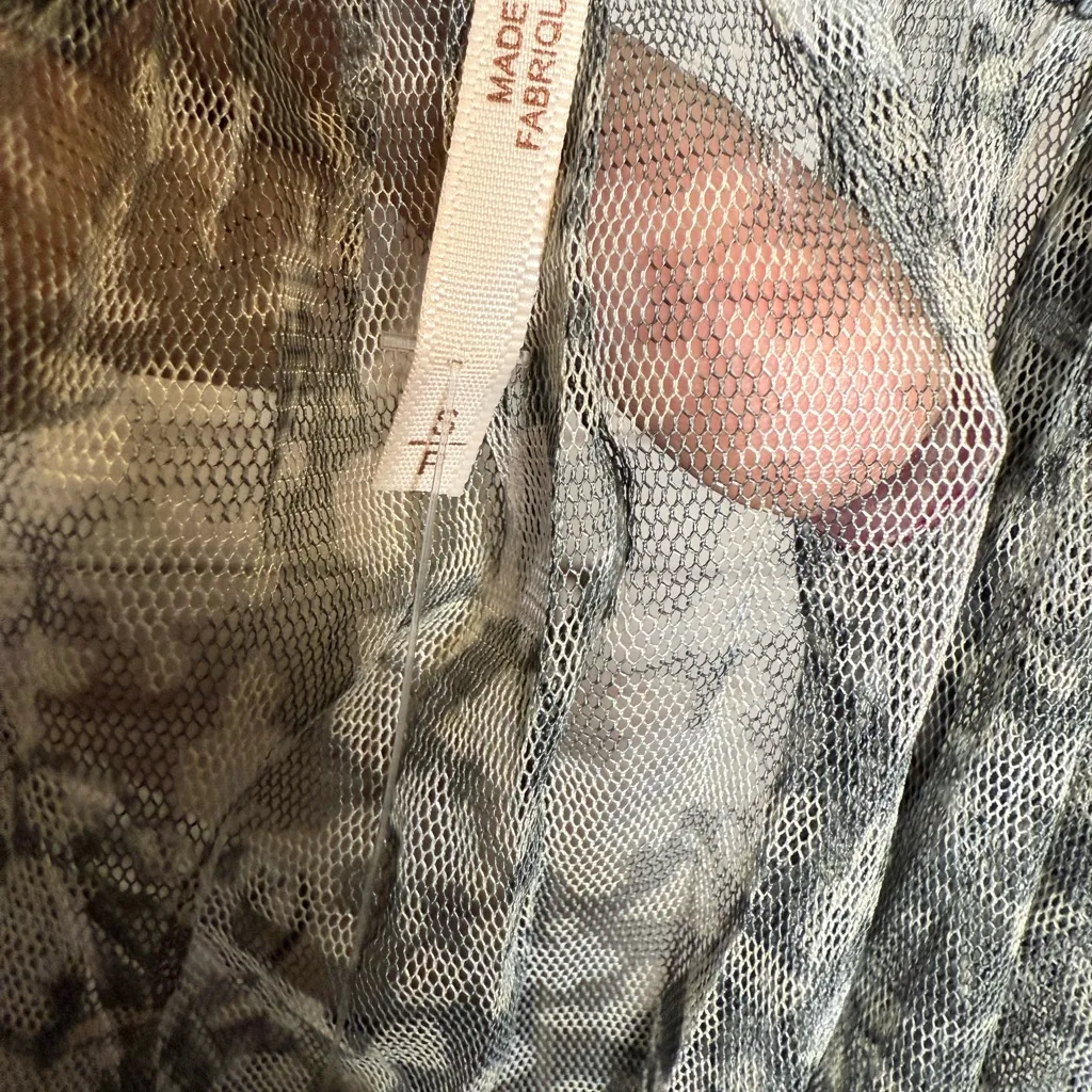 Free People Black and White Floral Blouse - Image 6